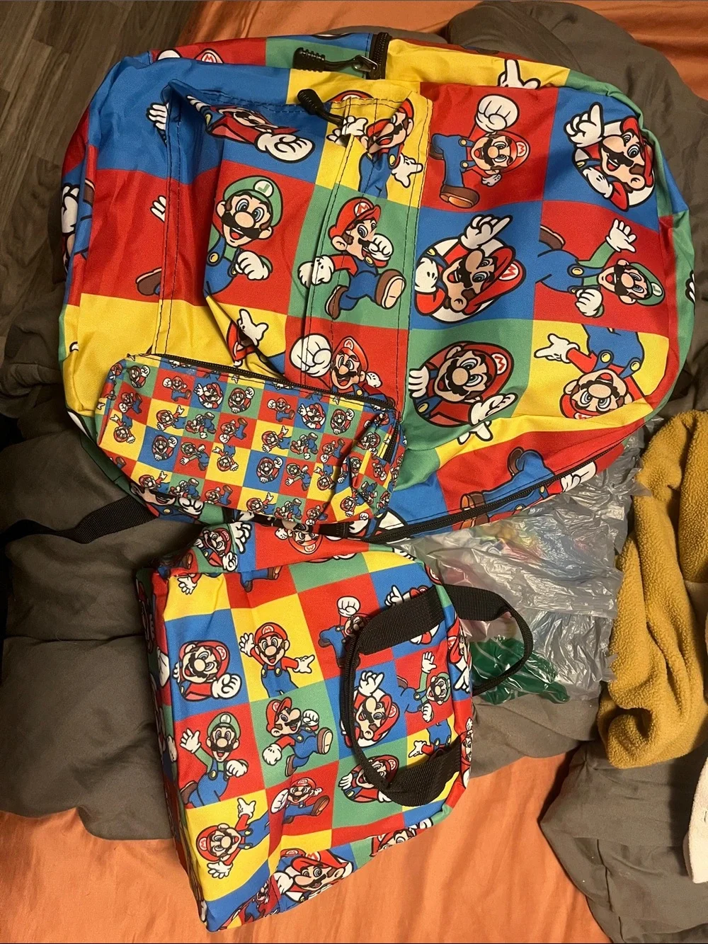 Mario Kids Backpack set